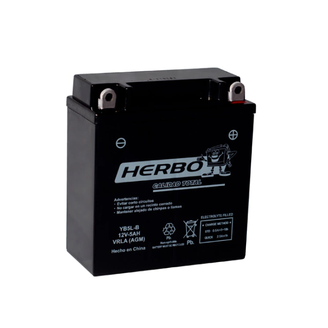 Batería HERBO YB5L-B para moto