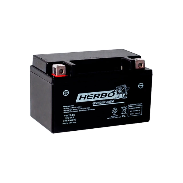 Batería HERBO YTX7A-BS para moto
