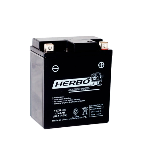Batería HERBO YTX7L-BS para moto